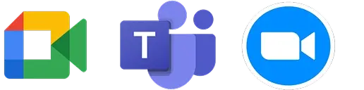 Ms Teams, Google Meet, Zoom
